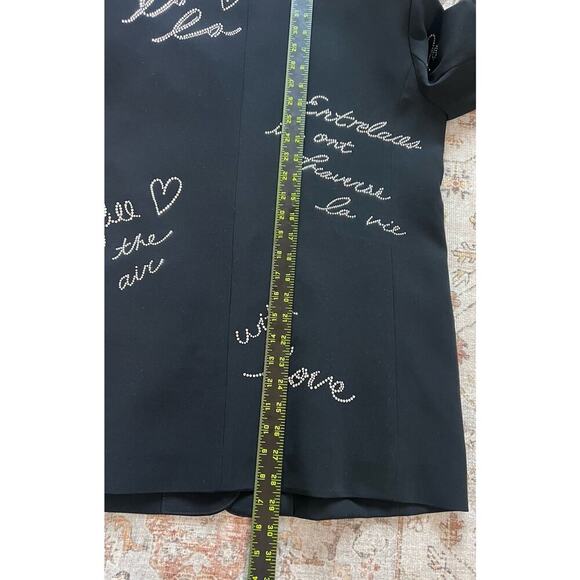 Cinq A Sept Cindie Embellished Black Blazer Jacket Womens Size 6 - Picture 10 of 11